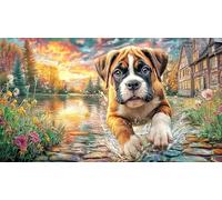 Boxer 1000 Pieces Jigsaw Puzzle Recycled Paper Educational Game Challenge Fun Present & Activity for Home for Adults Kids 38x26/1000pcs