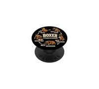 Boxer 5 Stages Of Hunger Funny Dog Lover Gift PopSockets Adhesive PopGrip