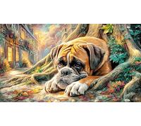 Boxer Adult Jigsaws 1000 Pieces Challenging Puzzles Educational Games Beautiful Decoration Puzzle for Wall Decoration and Gifts 38x52/1000pcs