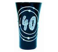 Boxer Age 40 Shooter Glass, Black