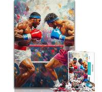 Boxer Battle 1000 Piece Jigsaw Puzzles for Teenagers,Learning Educational Toy for Is Ideal As A Gift for The Whole Family 38x26cm