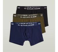 G-Star Men's Boxer Briefs 3-Pack D23774-D516-G163 Multicolor (dk black/imperial blue/shadow olive) L