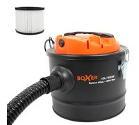 Boxer Cyclone Ash Vacuum Cleaner with HEPA Filter for Fireplaces, Stoves & BBQs - 800W, 10L Capacity, Washable Filter, CE/RoS Approved