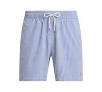 Boxer da Mare Seersucker Stretch- male- Polo Ralph Lauren- Beachwear- Blue- 2XL- Swimwear 2XL