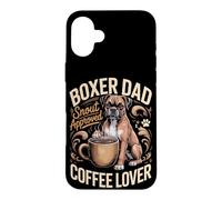 Boxer Dad Snout Approved Coffee Lover Case for iPhone 16 Plus