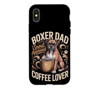 Boxer Dad Snout Approved Coffee Lover Case for iPhone X/XS