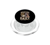 Boxer Dad Trained to Catch Slobber Daily PopSockets PopGrip for MagSafe
