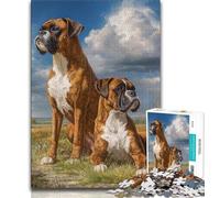 Boxer Dog 1000 Piece Jigsaw Puzzle for Adults And Teenagers,Quiz Game Wall Decoration Unique Birthday And Xmas Gifts 50x75cm