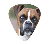 Boxer Dog,12 Pcs Guitar Pick,3 Different Thickness Plectrums for Acoustic Guitar Bass Ukulele (0.46mm 0.96mm 0.71mm)