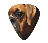 Boxer Dog,12 Pcs Guitar Pick,3 Different Thickness Plectrums for Acoustic Guitar Bass Ukulele (0.46mm 0.96mm 0.71mm)