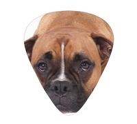 Boxer Dog,12 Pcs Guitar Pick,3 Different Thickness Plectrums for Acoustic Guitar Bass Ukulele (0.46mm 0.96mm 0.71mm)