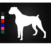 Boxer Dog Breed Vinyl Decal Sticker (White, 15cm x 13.4cm)