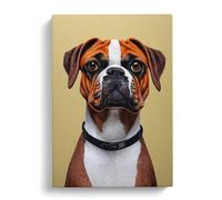 Boxer Dog Chalk Vol.1 Canvas Print | Gallery Wrapped 30mm Frame Wall Art | 30x20 inches | Ready to Hang | Modern Animals Picture | Living Room Bedroom Lounge Office
