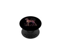 Boxer Dog Colorful Floral Butterfly Flowers Botanical PopSockets Adhesive PopGrip
