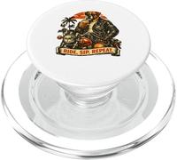 Boxer dog drinking coffee ride motorbike DIGOR funny PopSockets PopGrip for MagSafe