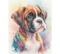 Boxer Dog Full 11CT DIY Stamped Cross Stitch Kits 40x50cm for