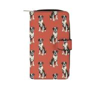 Boxer Dog Funny Wallets Multifunctional Credit Card Holder | Novelty Printed Large Handheld Coin Pockets Wallet for Men Women