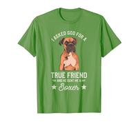 Boxer Dog German Boxers T-Shirt, Men, Grass Green, X-Large