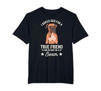 Boxer Dog German Boxers T-Shirt, Men's Big and Tall, Black, 4X Tall