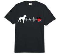 Boxer Dog Heartbeat - Animal Whisperer Puppy Canine Lover Comfort Colors Adult Heavyweight T-Shirt