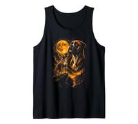 Boxer Dog Howling to The Moon Boxer Dog Tank Top