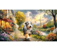 Boxer-dog-in-colorful-illustration Jigsaw Puzzles 1000 Pieces Educational Game Challenge Fun and Challenging Family Game for Women, Gifts for Men for Relaxation 38x52/1000pcs