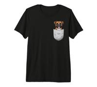 Boxer Dog in Pocket Funny Cute Pet Premium T-Shirt