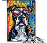 Boxer Dog JigsawPuzzle 1000 Pieces for Adults, Brain Intelligence Challenge Addictive Toys Birthday Gifts for Age 14+ (26x38cm)