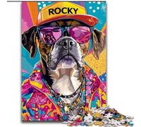 Boxer Dog JigsawPuzzle 1000 Pieces for Adults, Challenging Game Toys Wall Decoration Unique Birthday And Xmas Gifts (26x38cm)