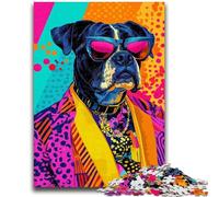 Boxer Dog JigsawPuzzle 1000 Pieces for Adults, for Age 14+ Home Art Decor Family Games Christmas Birthday Gifts 26x38cm