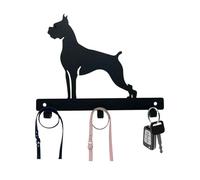 Boxer Dog Lead Hanger | Metal Wall Hook | Powder Coated Finish | Fixings Included | Dog Leash Holder | Gift for Dog Lovers