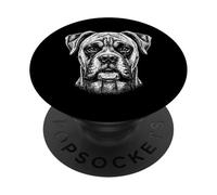Boxer Dog Line Art Sketch PopSockets Adhesive PopGrip