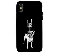 Boxer Dog Lover Cool Retro Vintage Goth Alt Metal Emo Case for iPhone X/XS