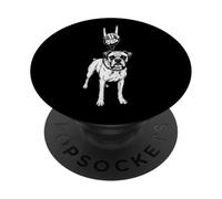 Boxer Dog Lover Cool Retro Vintage Goth Alt Metal Emo PopSockets Adhesive PopGrip