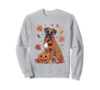 Boxer Dog Lover Pumpkin Fall Autumn Thanksgiving Sweatshirt