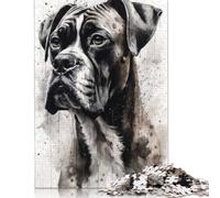 Boxer Dog Loyal Companion Puzzles 1000 Pieces Paper Puzzles for Adults And Teenager Family Game Christmas Eve Gifts 1000pcs (75x50cm)
