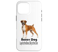 Boxer Dog Loyal to the Bone Silly to the Core Pet Style Case for iPhone 16 Pro Max