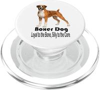 Boxer Dog Loyal to the Bone Silly to the Core Pet Style PopSockets PopGrip for MagSafe