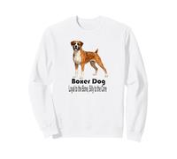 Boxer Dog Loyal to the Bone Silly to the Core Pet Style Sweatshirt
