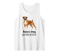 Boxer Dog Loyal to the Bone Silly to the Core Pet Style Tank Top