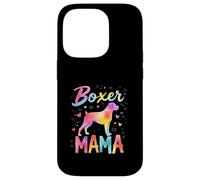 Boxer Dog Mama Design Colorful Boxer Dog Mom Case for iPhone 14 Pro