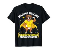 Boxer Dog Paws for The Cure Childhood Cancer Awareness 2026 T-Shirt