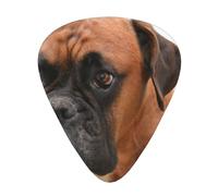 Boxer Dog With Sad Face,12 Pcs Guitar Pick,3 Different Thickness Plectrums for Acoustic Guitar Bass Ukulele (0.46mm 0.96mm 0.71mm)
