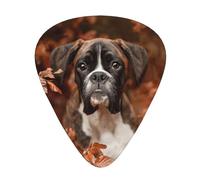 Boxer Dogs Autumn,12 Pcs Guitar Pick,3 Different Thickness Plectrums for Acoustic Guitar Bass Ukulele (0.46mm 0.96mm 0.71mm)