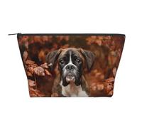 Boxer Dogs Autumn, Toiletry Pouch Makeup Bag Cosmetic Bag Portable Travel Toiletry Bag