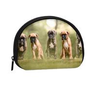 Boxer Dogs Puppies Pets Family DogsSmall Makeup Sanitary Napkin Storage Bag,Women's Cosmetic Coin Purse