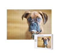 Boxer Dogs Puppy Pets Dogs,300 Pieces Wooden Jigsaw Family Game Jigsaw Puzzles for Adults Teens Home Decor