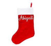 Boxer Gifts Abigail Xmas Stockings, Velvet, Multi-Colour, 38 x 16 x 1 cm