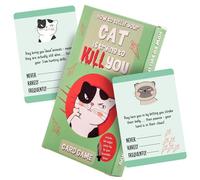 How To Tell If Your Cat Is Trying To Kill You Card Game | Fun Gifts for Feline Lovers & Kitten Mums and Dads | Includes a Novelty Cats Small Felt Toy