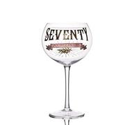 Boxer Gifts Age ‘Seventy - Smooth and Sophisticated’ Prohibition Style Gin Bloom Glass | Glassware Gift Perfect for a 70th Birthday | Packaged in a Vintage Gift Box